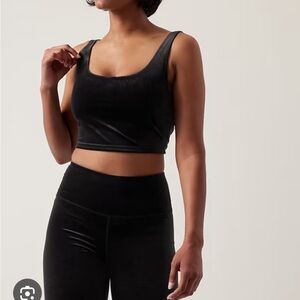 BNWT Athleta Velvet Cutout Shelf Sports Bra